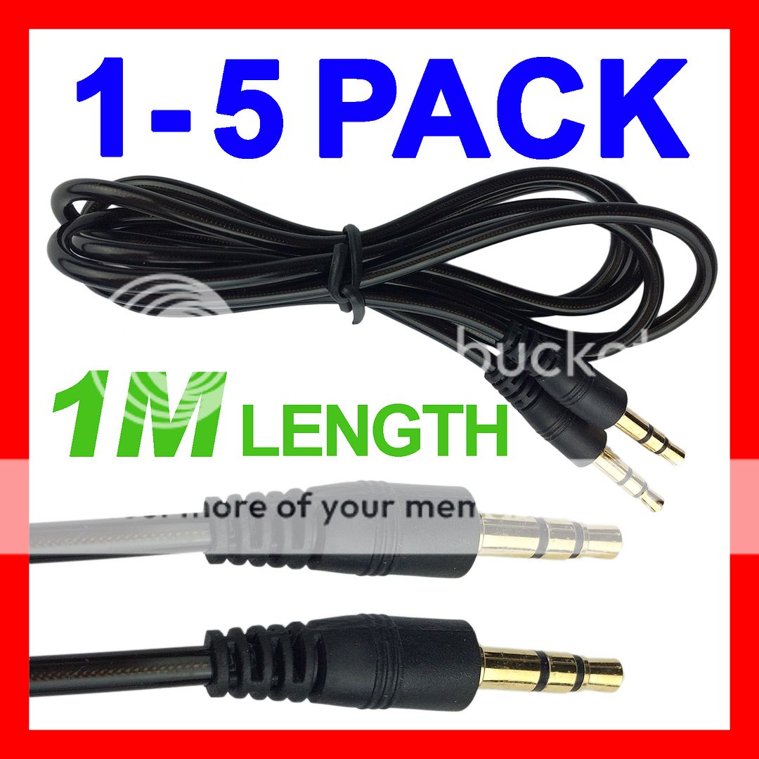 Auxiliary Stereo Audio Cable 3.5mm for iPhone 6 6+ 5S 5C 5 4 iPod Nano